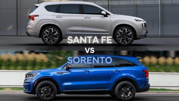Hyundai Santa Fe 2022 vs Kia Sorento 2022