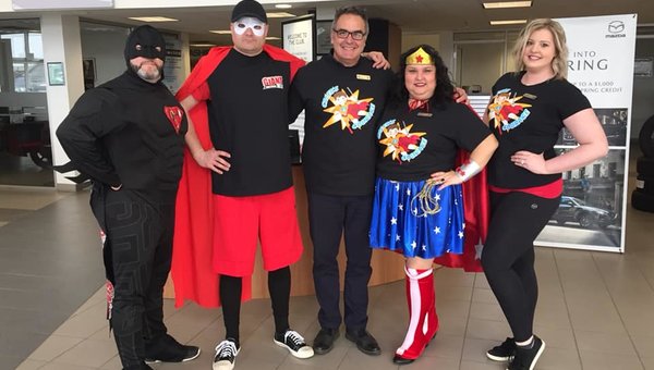 SYDNEY MAZDA TAKES PART IN SUPER HERO DAY TO CELEBRATE LITTLE SUPER HEROES FIGHTING BIG BATTLES!