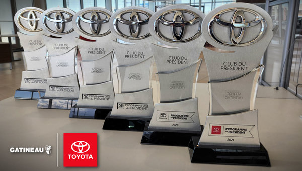 Club du Président 2021 | Toyota Gatineau remporte pour une 6e année consécutive