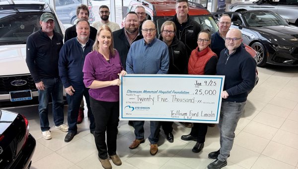 Trillium Ford Lincoln presents local hospital foundation with second instalment of multi-year pledge