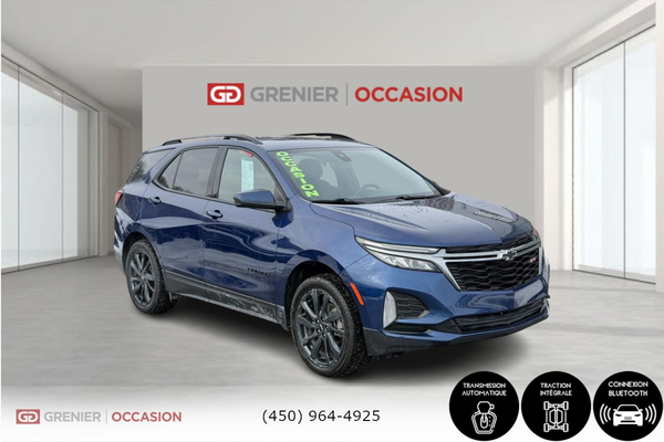Chevrolet Equinox RS AWD Caméra De Recul 2023