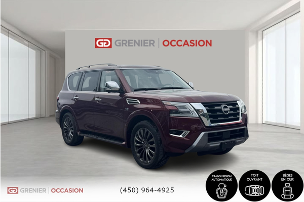2021 Nissan Armada Platinum Cuir Toit Ouvrant Navigation