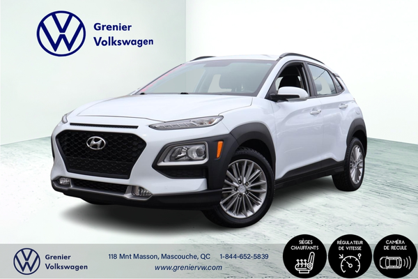 2019 Hyundai Kona Preferred, AWD, Bas kilo, Carplay, Caméra