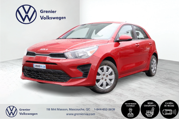 Kia Rio5 LX, Caméra, Bluetooth, Banc chauffants 2023