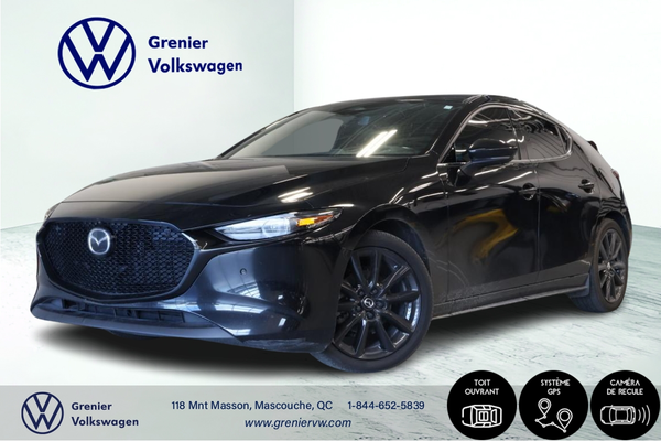 Mazda 3 Sport GT, Cuir, Toit, Carplay, Pneus hiver inclus 2024