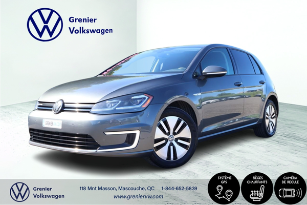 Volkswagen E-GOLF CONFORTLINE Comfortline, Cuir, Carplay, Banc chauffants 2017