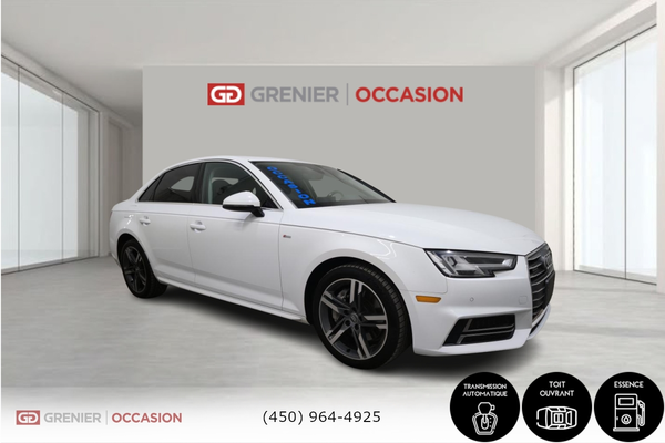 Audi A4 Progressiv Quattro Toit ouvrant Cuir 2018