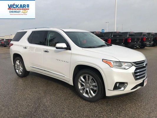 New 2019 Chevrolet Traverse High Country 386 36 B W White