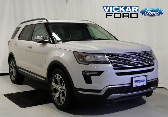 New 2019 Ford Explorer Platinum White For Sale 60026 75