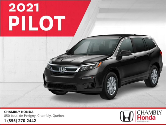 Get The 2021 Honda Pilot Chambly Honda Promotion In Chambly