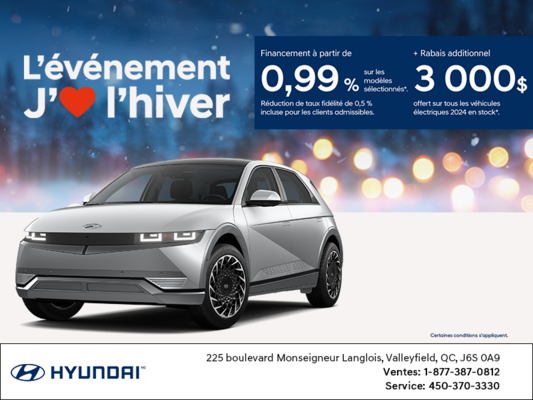 L'événement Hyundai J'aime l'hiver