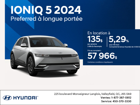 Procurez-vous le Hyundai Ioniq 5 2024