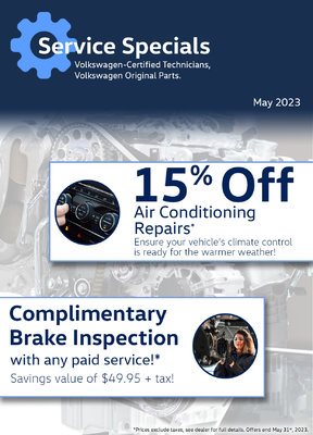 Vw 2024 service specials