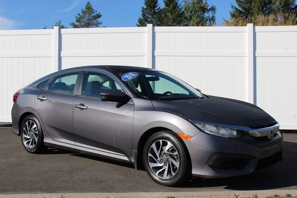 2016 Honda Civic Sedan EX | SunRoof | HtdSeats | Cruise | Aux | USB