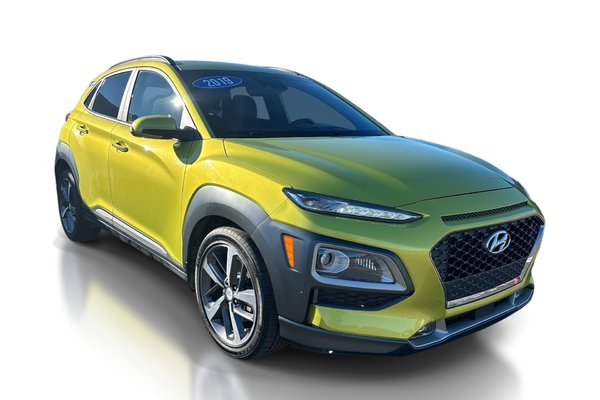 2019 Hyundai Kona Ultimate | Lthr | Roof | Nav | HtdSeats | Cam