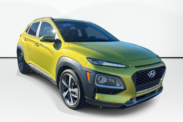 2019 Hyundai Kona Ultimate | Lthr | Roof | Nav | HtdSeats | Cam