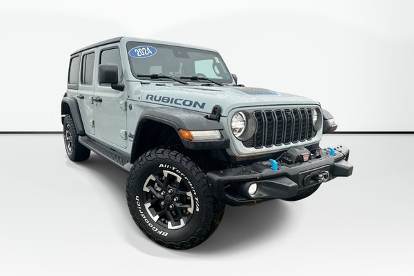 2024 Jeep Wrangler 4xe Rubicon | Cam | HtdSeat | 2Tops | Warranty to 2028