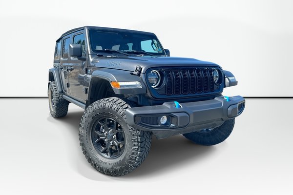 2024 Jeep Wrangler 4xe Willys Hybrid | Cam | Bluetooth | Warranty to 2029