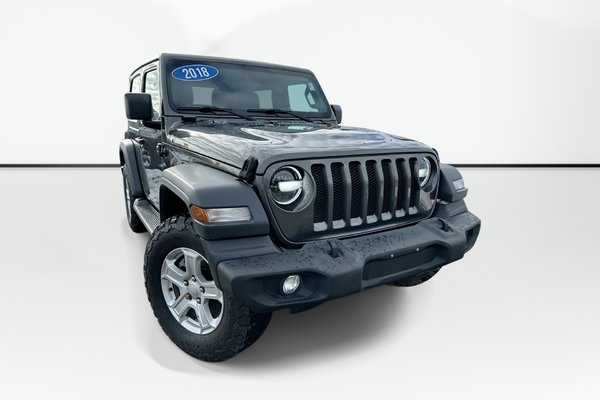 2018 Jeep WRANGLER SPORT S | Cam | HtdSeats | Bluetooth | Aux | USB