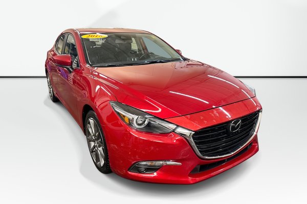 2018  Mazda3 Sport GT | Leather | Roof | Cam | HtdSeats | Bluetooth