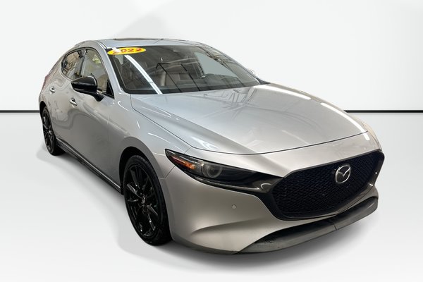 2022  Mazda3 Sport GT w/Turbo | Leather | Roof | NAV | Cam | USB