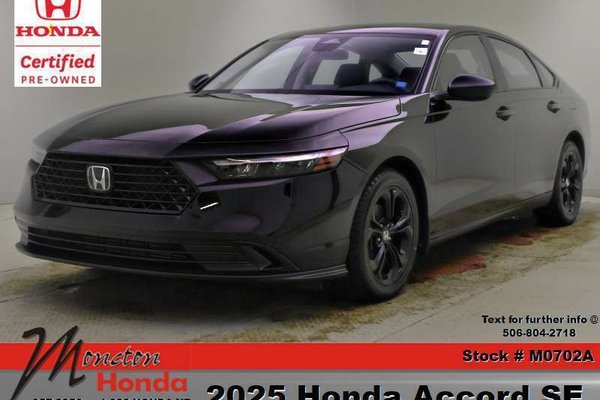 2025 Honda Accord Sedan SE