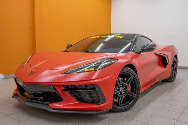 Corvette 1LT COUPE *ECHAPP PERFO* BOSE *CUIR ROUGE* CARPLAY