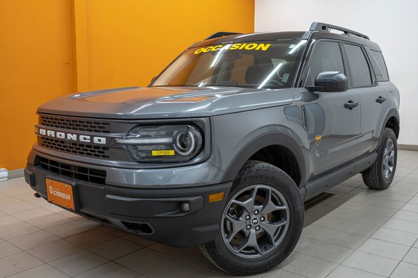 BRONCO SPORT BADLANDS ECOBOOST 4X4 400A *SIÈGES CHAUFF* CARPLAY