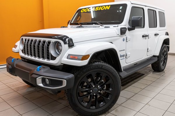 Wrangler 4xe SAHARA 4X4 *GR TECH* NAV CUIR SIÈGES CHAUFF ALPINE