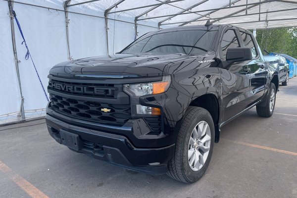 Silverado 1500 CUSTOM CREW 4X4 *CUIR* GR REMORQ CARPLAY BEDLINER