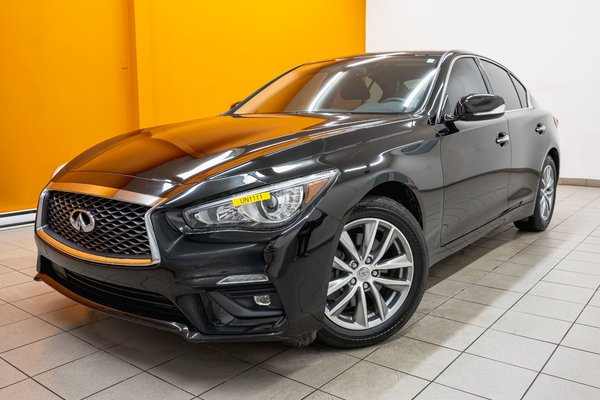 Q50 3.0T PURE AWD *CUIR* SIÈGES / VOLANT CHAUF CARPLAY