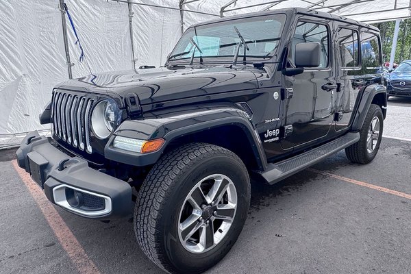 Wrangler Unlimited SAHARA 4X4 V6 *NAV* CUIR SIÈGES / VOLANT CHAUFF