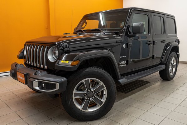 Wrangler Unlimited SAHARA 4X4 V6 *NAV* CUIR SIÈGES / VOLANT CHAUFF