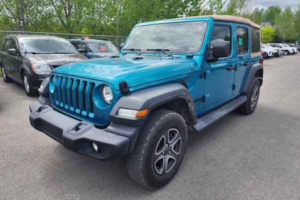 Wrangler Unlimited BLACK & TAN 4X4 V6 *SIÈGES / VOLANT CHAUFF* ALPINE