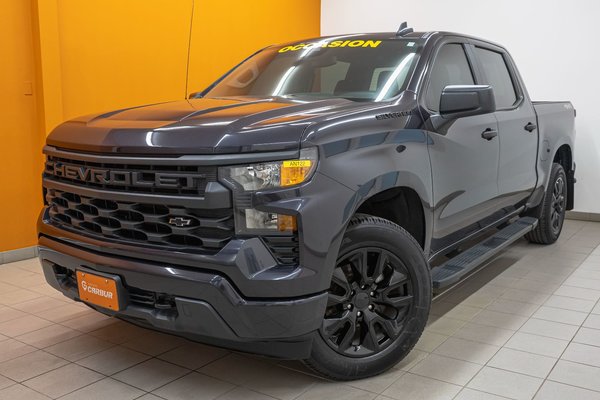 Silverado 1500 CUSTOM CREW 4X4 *GR REMORQ* CARPLAY BEDLINER USB