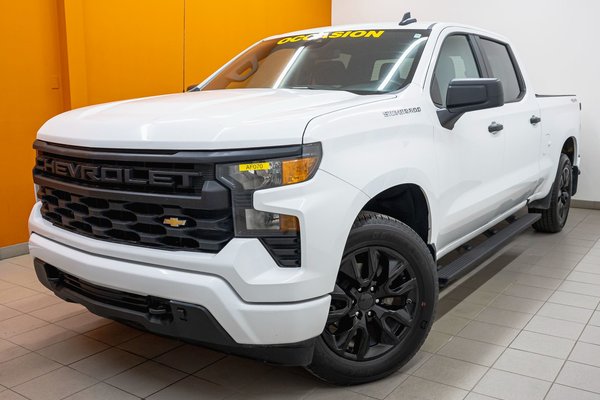 Silverado 1500 CUSTOM CREW 4X4 *GR REMORQ* CARPLAY BEDLINER USB