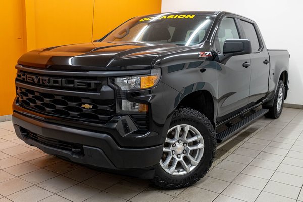 Silverado 1500 WT Z71 CREW 4X4 V8 *CARPLAY* REG VITESSE GR REMORQ