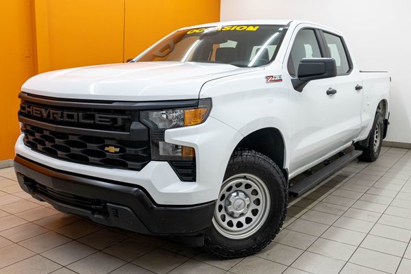 Silverado 1500 WT Z71 CREW 4X4 V8 *GR REMORQ* CARPLAY BEDLINER