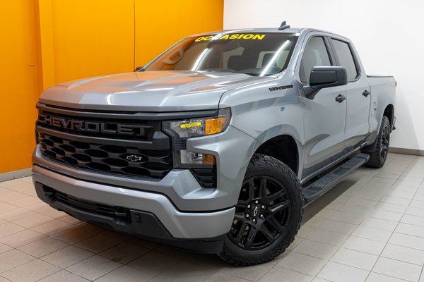 Silverado 1500 CUSTOM CREW 4X4 *BEDLINER* CARPLAY GR REMORQ WIFI