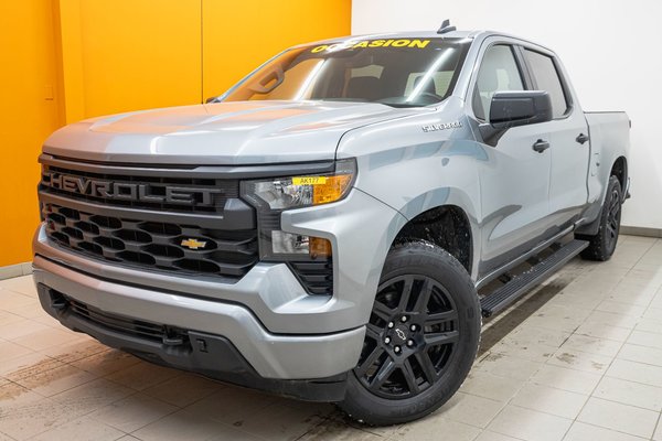 Silverado 1500 CUSTOM CREW 4X4 *CARPLAY* GR REMORQ BEDLINER WIFI