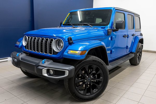 Wrangler 4xe SAHARA 4X4 GR TECH *NAV* CUIR SIÈGES CHAUFF ALPINE