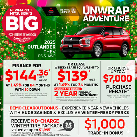 Big Christmas Sales Event - Outlander PHEV
