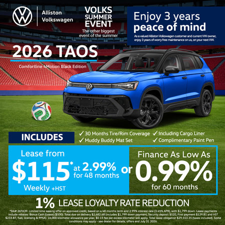 Special Offers | Alliston Volkswagen