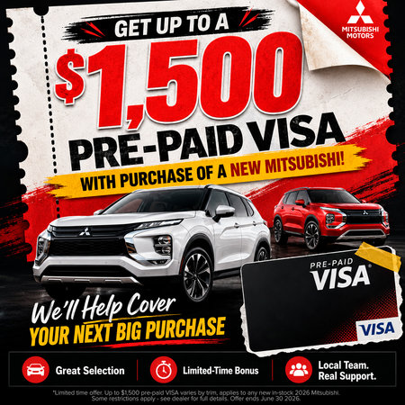 $1,500 Pre-Paid Visa Specail
