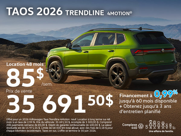 Taos 2026 Trendline