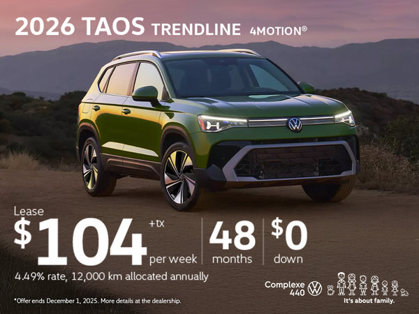 2026 Taos Trendline