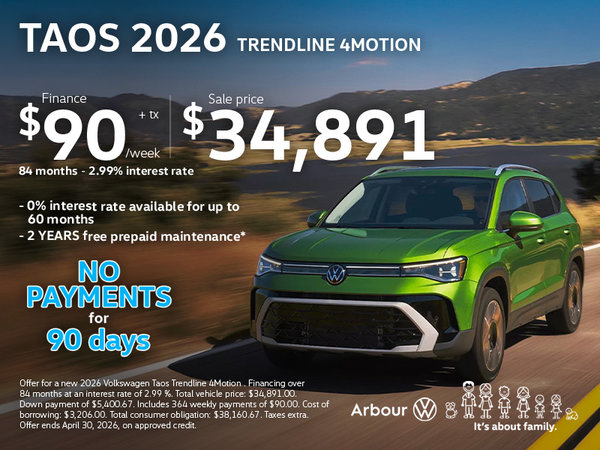 Taos 2026 Trendline 4motion