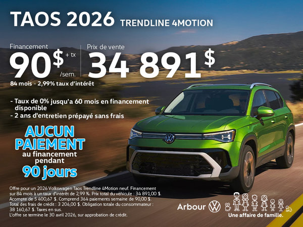 Taos 2026 Trendline 4motion
