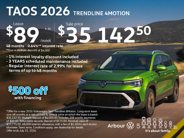 Taos 2026 Trendline 4motion