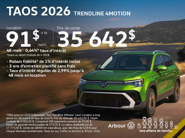 Taos 2026 Trendline 4motion